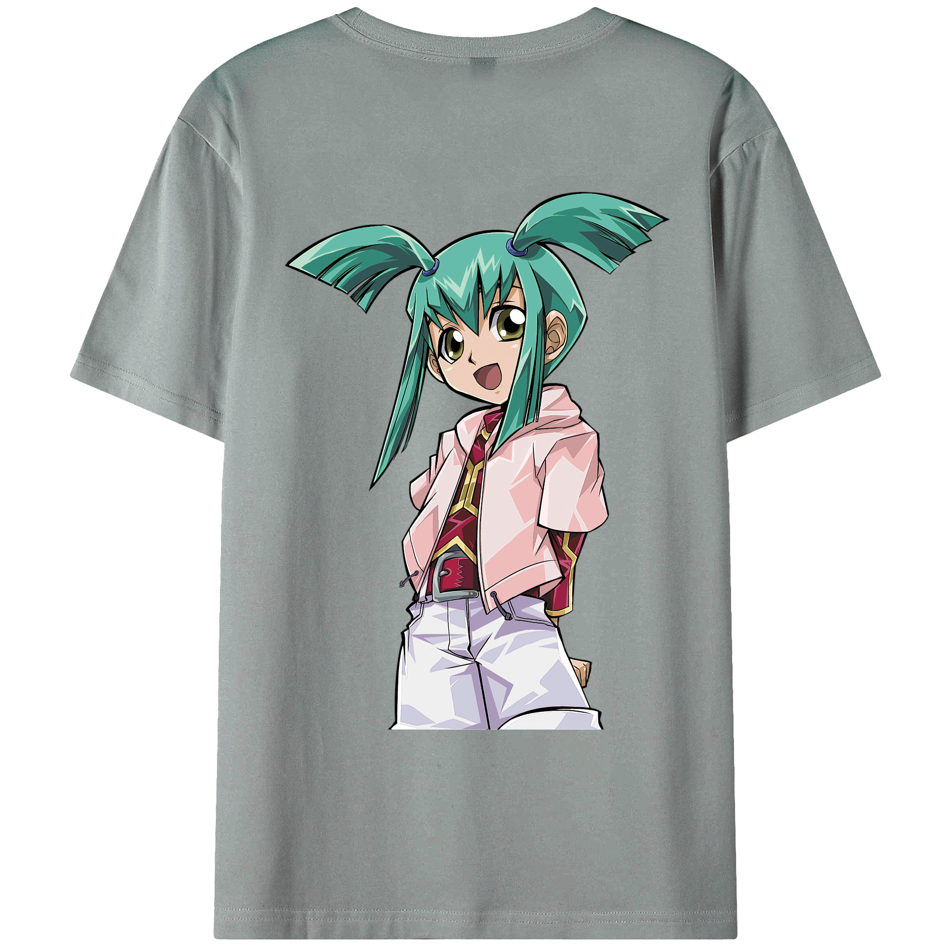 （画像用） 遊☆戯☆王 Yu-Gi-Oh! 綿100％ メンズ半袖Tシャツ（バックプリント） 通気性